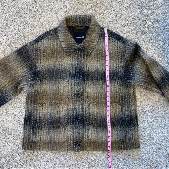 Madewell Kenwick Jacket in Plaid Brown Tan Size Medium - Picture 12 of 12